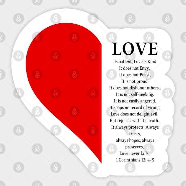 Heart and Bible Verse Sticker by Nhyira